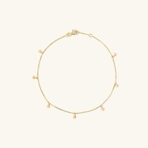 PRICE FIRM Mejuri Dot Chain Anklet 14k